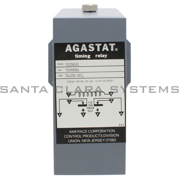 Agastat 7022AEH3 Time Delay Relay | Tyco Product Image