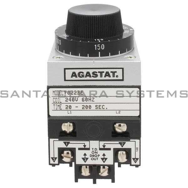 Agastat 7022BE Timing Relay DPDT 10-AMP | Tyco Product Image