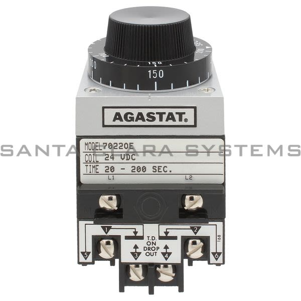 Agastat 7022OE Time Delay Relay DPDT 200 Seconds Product Image