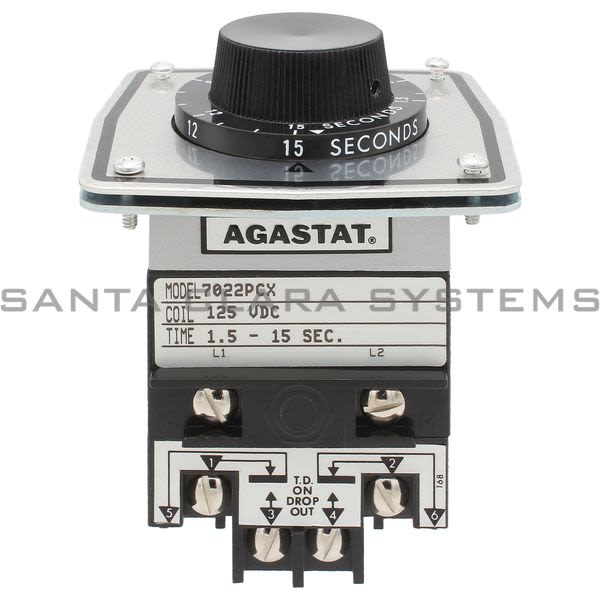 Agastat 7022PCX  Timing Relay 1.5-15 Sec Product Image