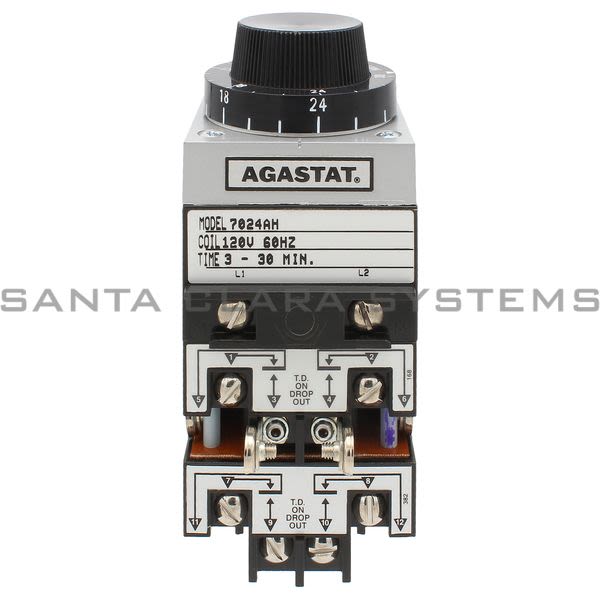 Agastat 7024AH Time Delay Relay 4P 120V 3-30 Min Product Image