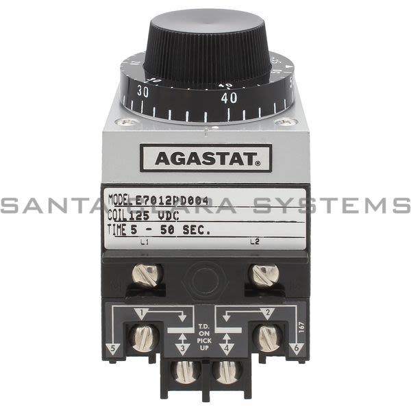 Agastat E7012PD004 Timer 5-50 Seconds 125-VDC | Tyco Product Image