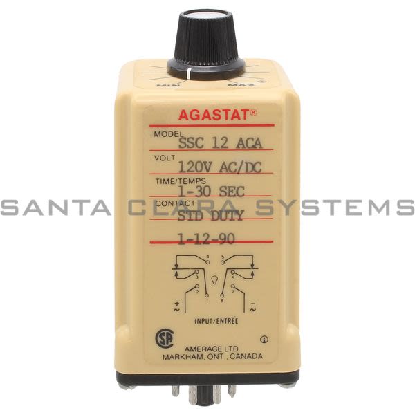 Agastat SSC12ACA Time Delay Relay 30Sec | Tyco Product Image