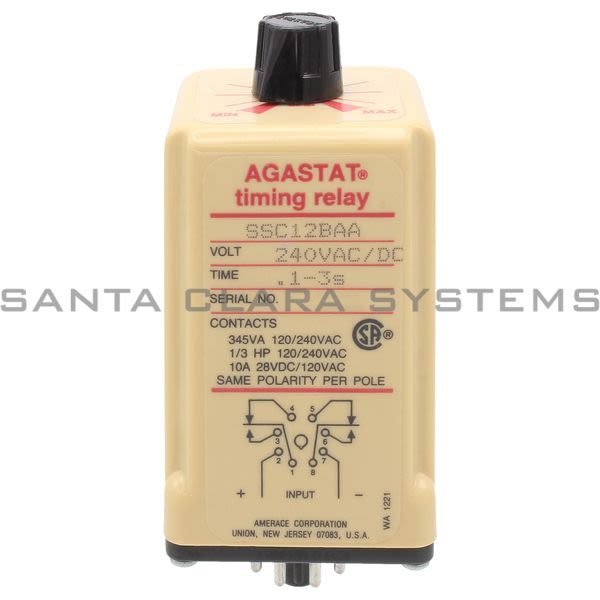 Agastat SSC12BAA Time Delay Relay Product Image