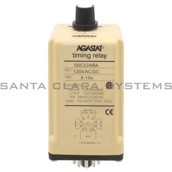 Agastat SSC22ABA Time Delay Relay DPDT | Tyco Product Image