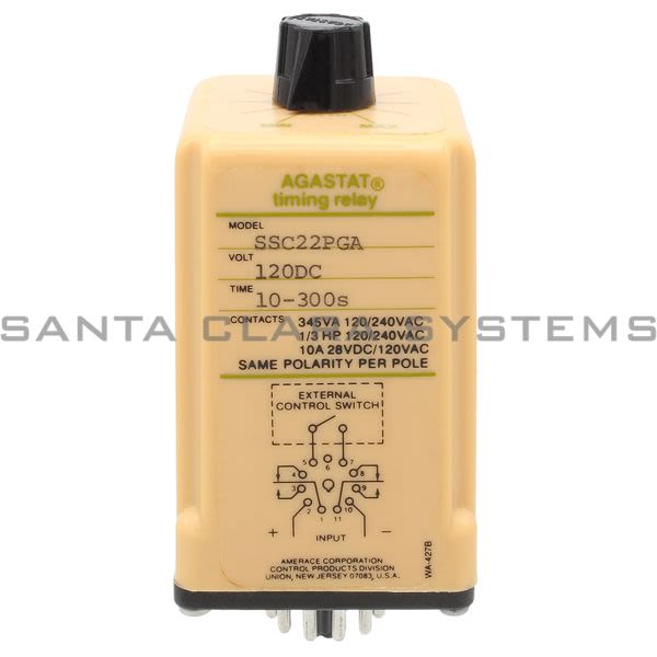 Agastat SSC22PGA  Timing Relay 10-300S 120VDC Product Image