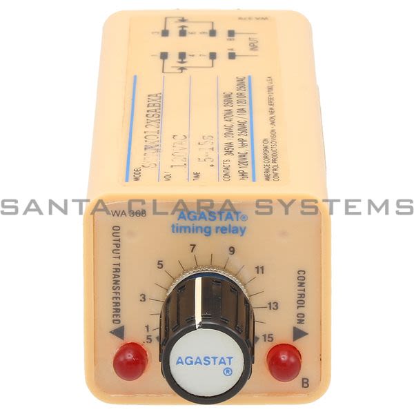 Agastat STARX012XSABXA  Timing Relay .5-15SEC Product Image