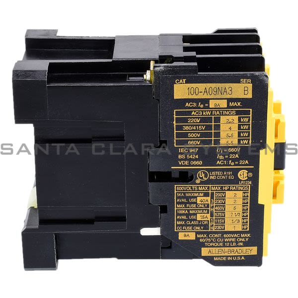 Allen Bradley 100-A09NA3 Contactor Product Image