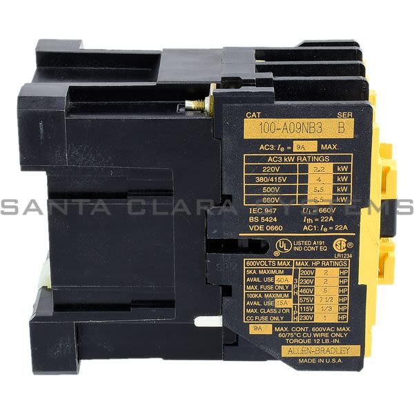 Allen Bradley 100-A09NB3 Contactor Product Image