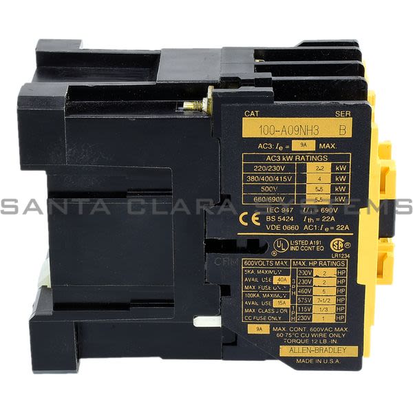 Allen Bradley 100-A09NH3  Contactor Product Image