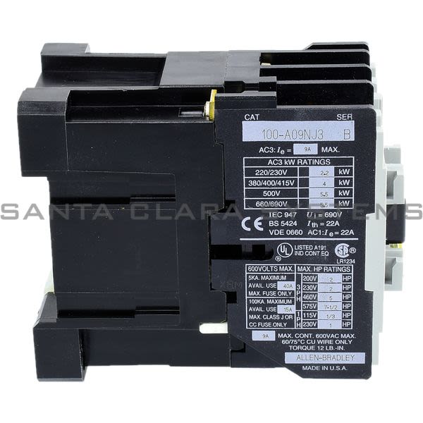 Allen Bradley 100-A09NJ3 Contactor Product Image