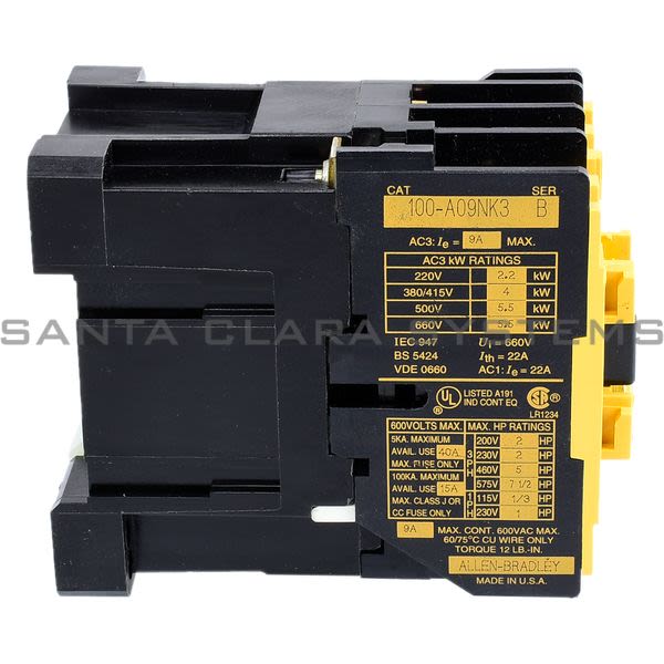 Allen Bradley 100-A09NK3 Contactor Product Image