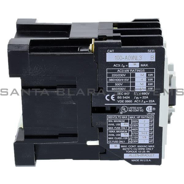 Allen Bradley 100-A09NL3  Contactor Product Image