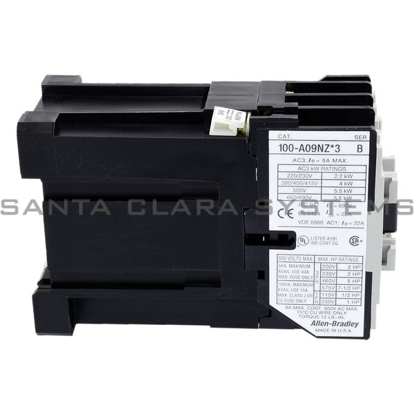 Allen Bradley 100-A09NZ243 Contactor Product Image