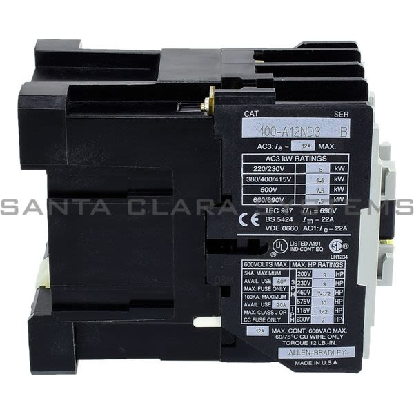 Allen Bradley 100-A12ND3  Contactor Product Image