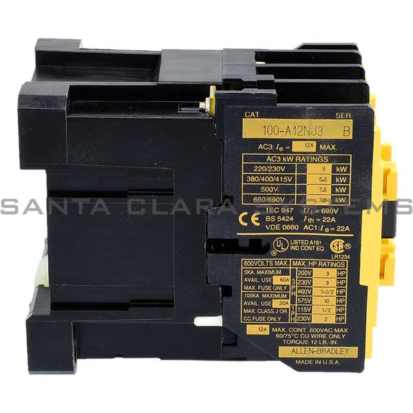 Allen Bradley 100-A12NJ3  Contactor Product Image