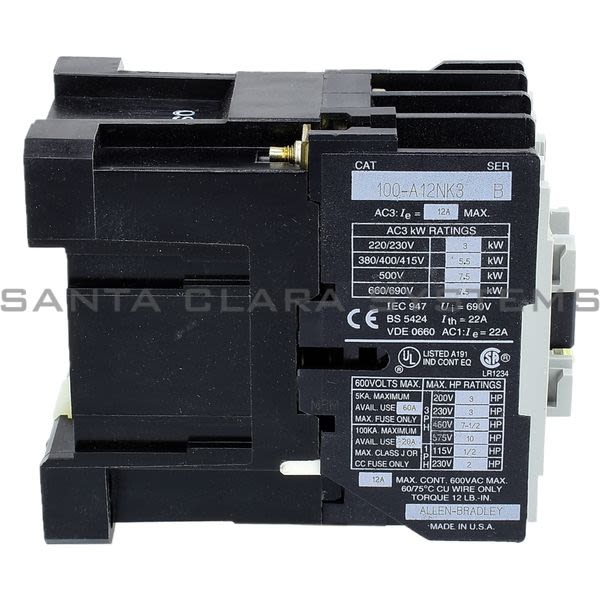 Allen Bradley 100-A12NK3 Contactor Product Image