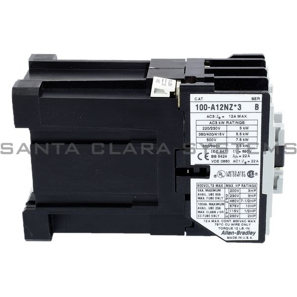Allen Bradley 100-A12NZ243  Contactor Product Image
