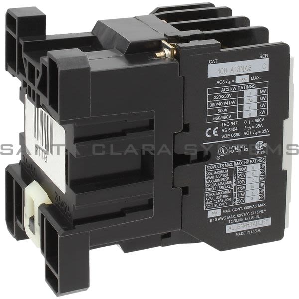 Allen Bradley 100-A18NA3  Contactor Product Image