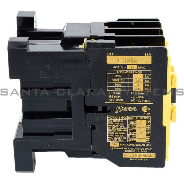 Allen Bradley 100-A18ND3  Contactor Product Image
