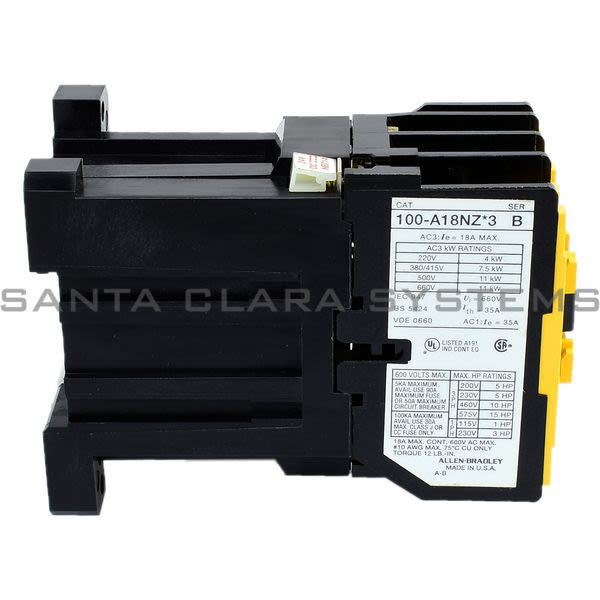 Allen Bradley 100-A18NZJ3 Contactor Product Image