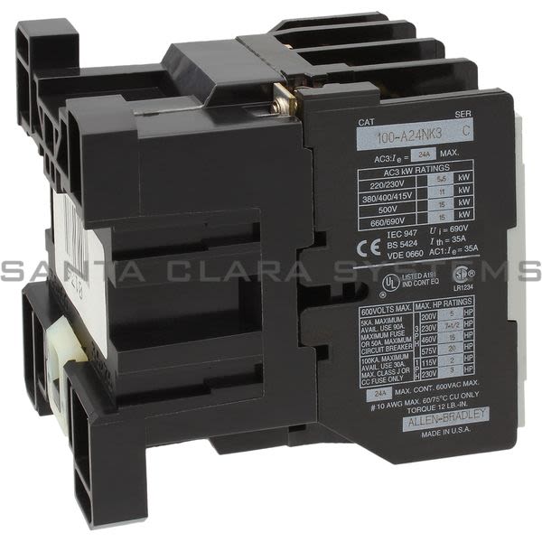 Allen Bradley 100-A24NK3  Contactor Product Image