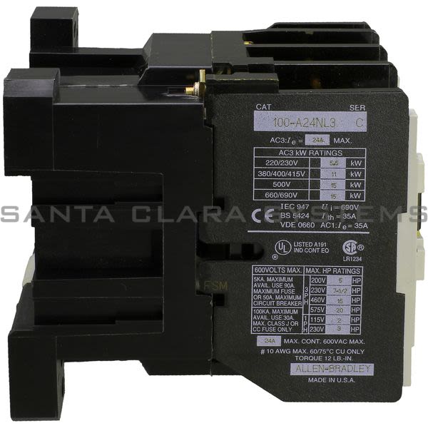 Allen Bradley 100-A24NL3 Contactor Product Image