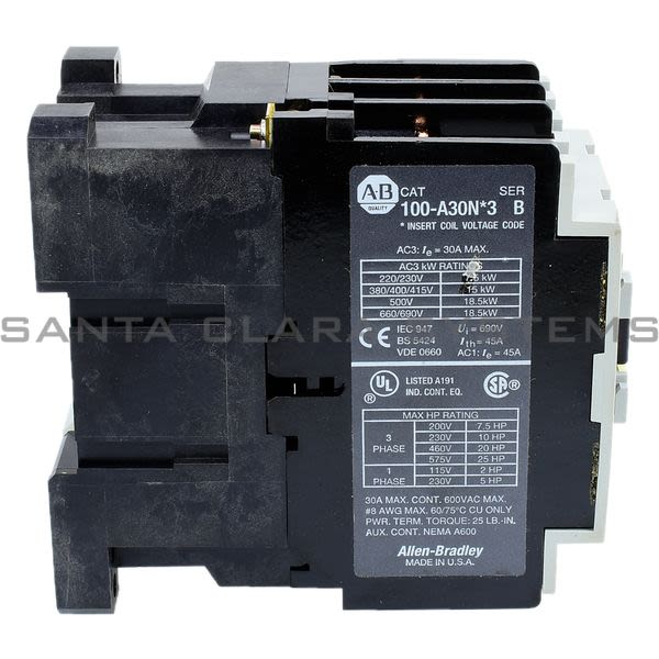 Allen Bradley 100-A30NF3 Contactor Product Image