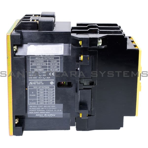 Allen Bradley 100-A38NZ243  Contactor Product Image