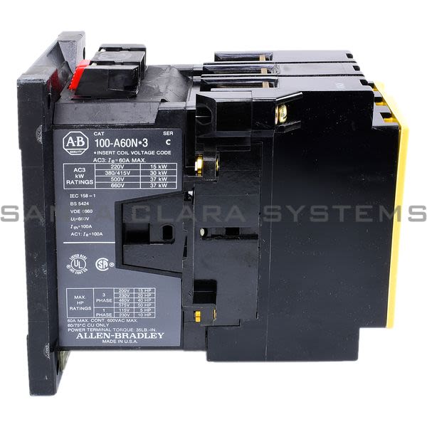 Allen Bradley 100-A60NL3  Contactor Product Image