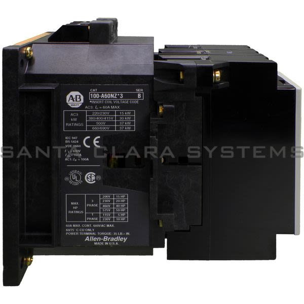 Allen Bradley 100-A60NZ243 Contactor Product Image