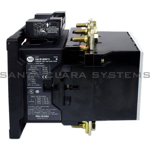Allen Bradley 100-B180NE243  Contactor Product Image
