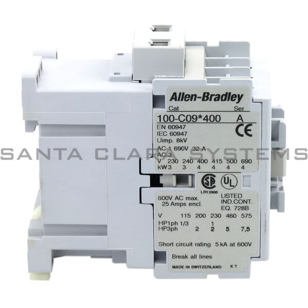 Allen Bradley 100-C09A400  Contactor Product Image