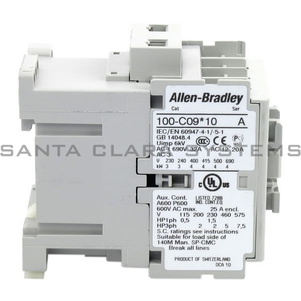Allen Bradley 100-C09D10 Contactor Product Image