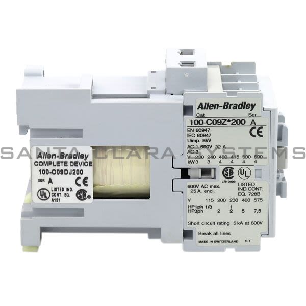 Allen Bradley 100-C09DJ200 Contactor Product Image