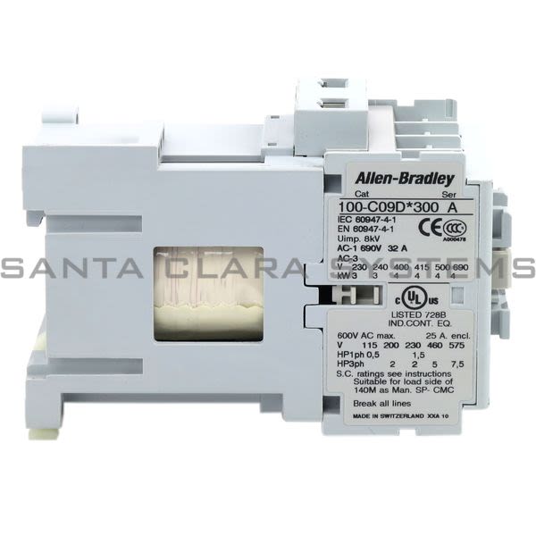 Allen Bradley 100-C09DJ300 Contactor Product Image