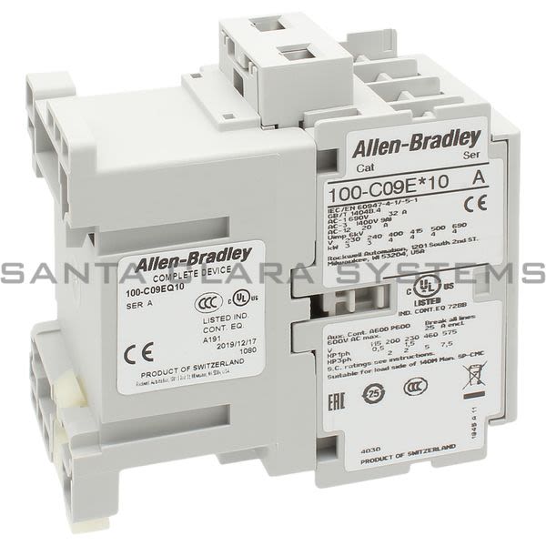 Allen Bradley 100-C09EQ10 Contactor Product Image
