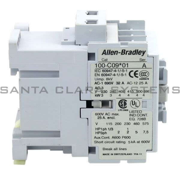Allen Bradley 100-C09J01 Contactor Product Image