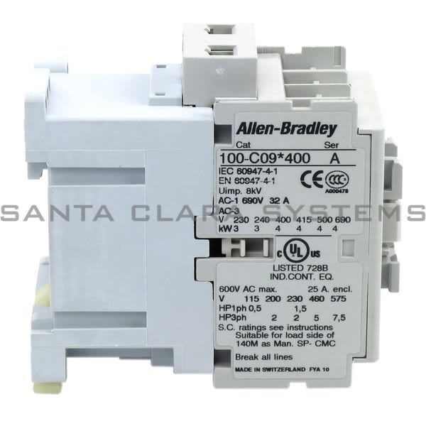 Allen Bradley 100-C09J400  Contactor Product Image