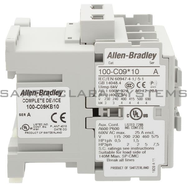 Allen Bradley 100-C09KB10 Contactor Product Image