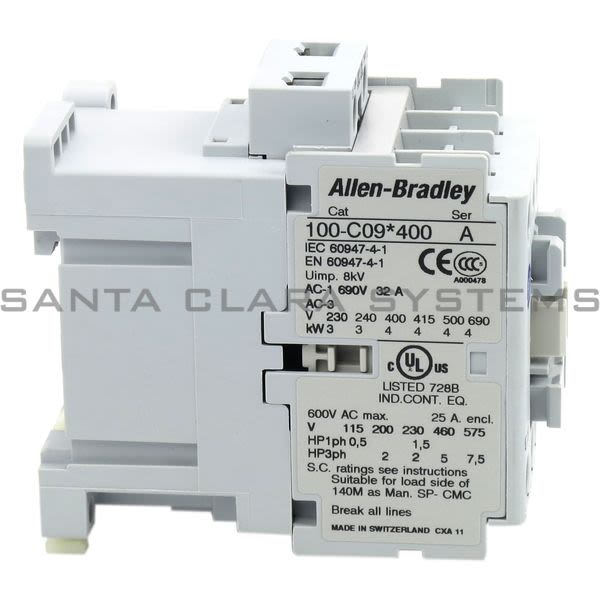 Allen Bradley 100-C09L400  Contactor Product Image