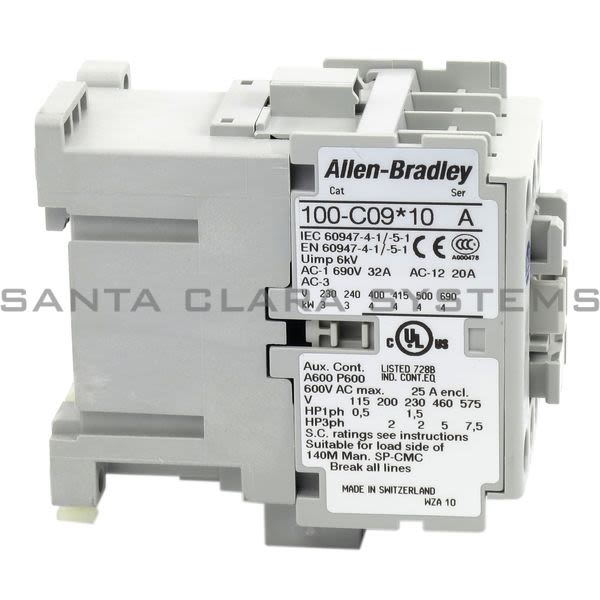 Allen Bradley 100-C09UD10 Contactor Product Image