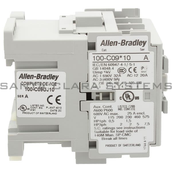 Allen Bradley 100-C09UJ10 Contactor Product Image
