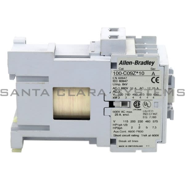 Allen Bradley 100-C09ZF10 Contactor Product Image