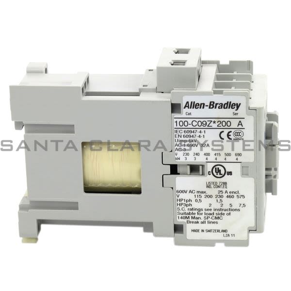 Allen Bradley 100-C09ZJ200  Contactor Product Image