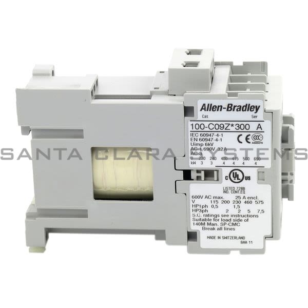 Allen Bradley 100-C09ZJ300 Contactor Product Image