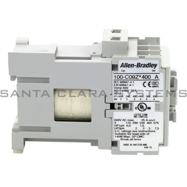 Allen Bradley 100-C09ZJ400 Contactor Product Image