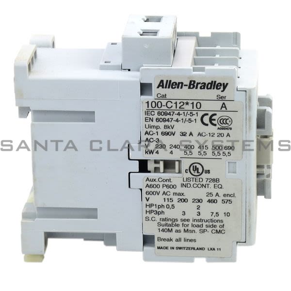 Allen Bradley 100-C12B10  Contactor Product Image
