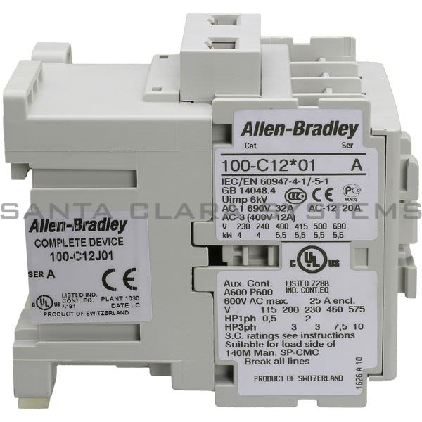 Allen Bradley 100-C12J01 Contactor Product Image