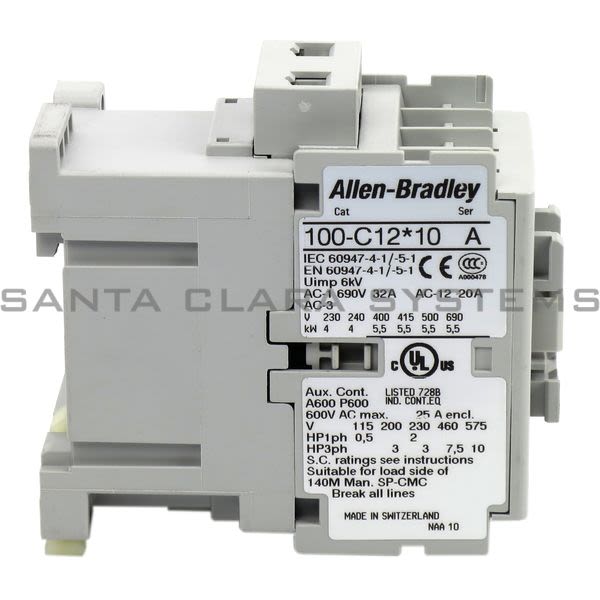 Allen Bradley 100-C12L10  Contactor Product Image